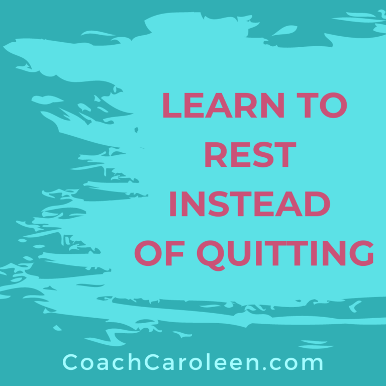 2021-08-31 Learn to rest instead of quitting