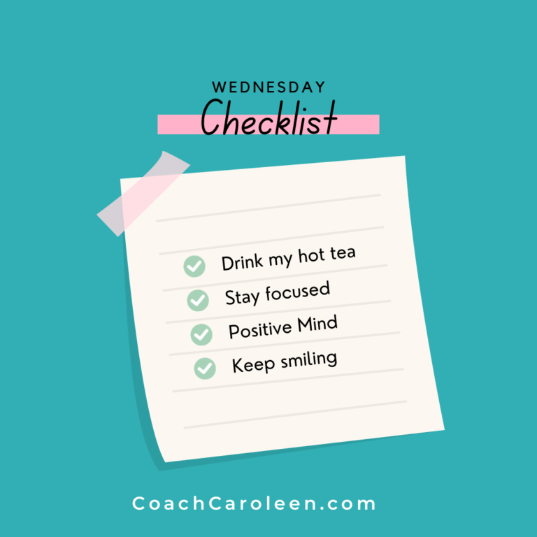 2022-01-12 How's your Wednesday Checklist?