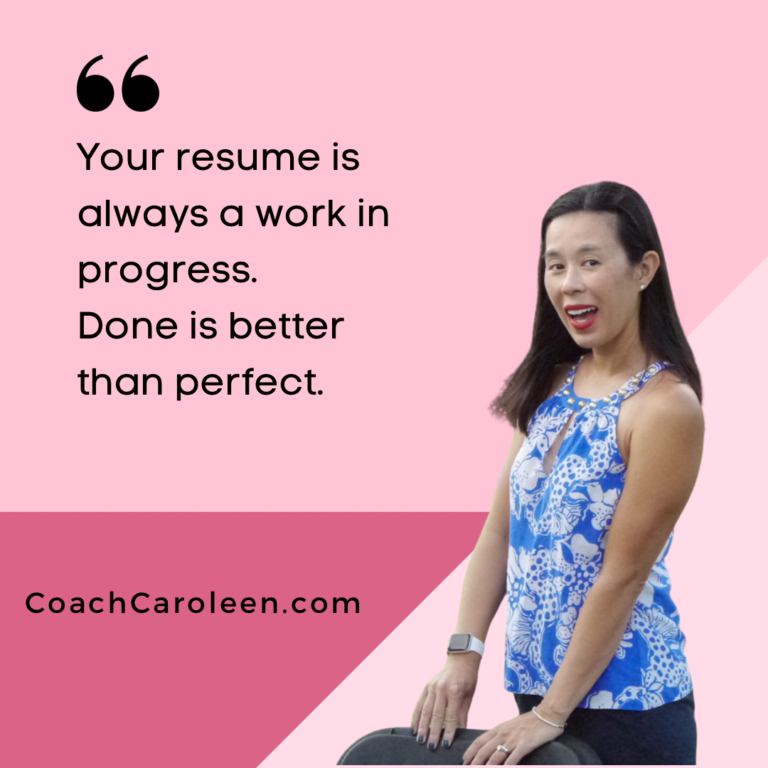 2022-01-25 Your resume is always a work in progress