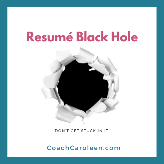 Resume black hole by Coach Caroleen