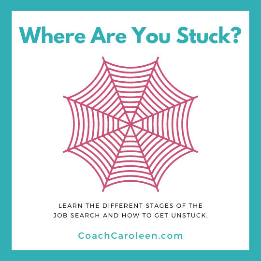 Where are you stuck in the job search? by Coach Caroleen